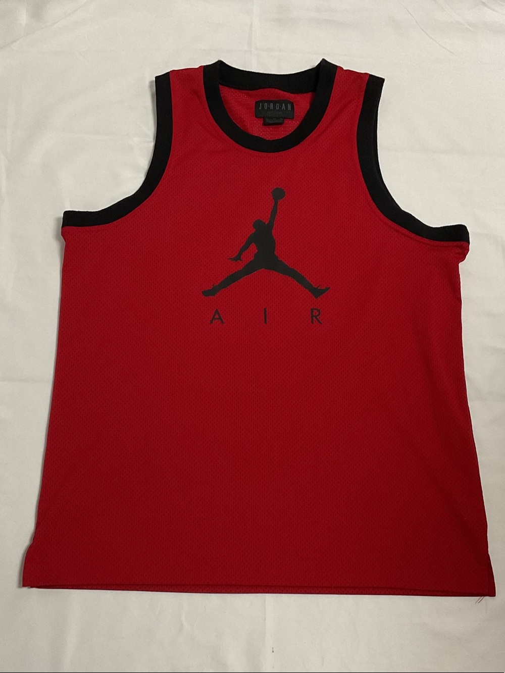 Nike/Jordan Red Mesh Basketball Tank Top Jersey. Size XL